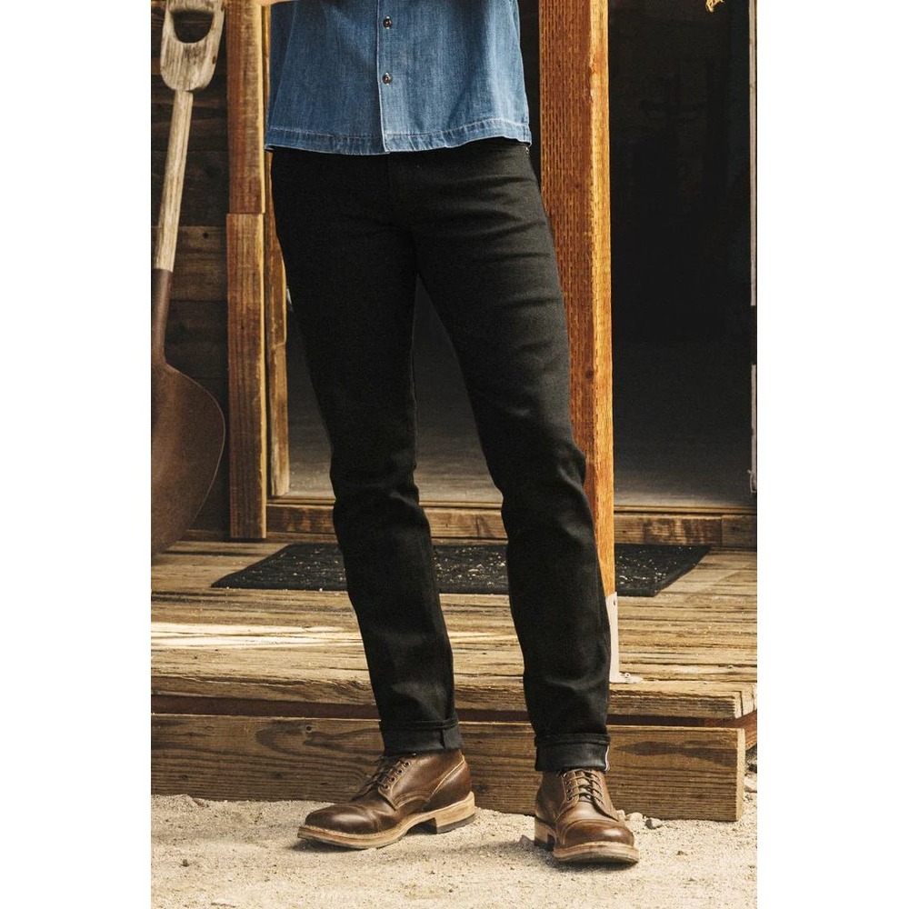 Hiroshi Kato The Pen Slim Jeans Size 29 Black Raw 10.5oz Selvedge Denim‎
